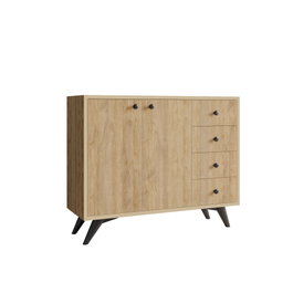 Hanah Home Armario Multiusos Roble 100x82x35 cm